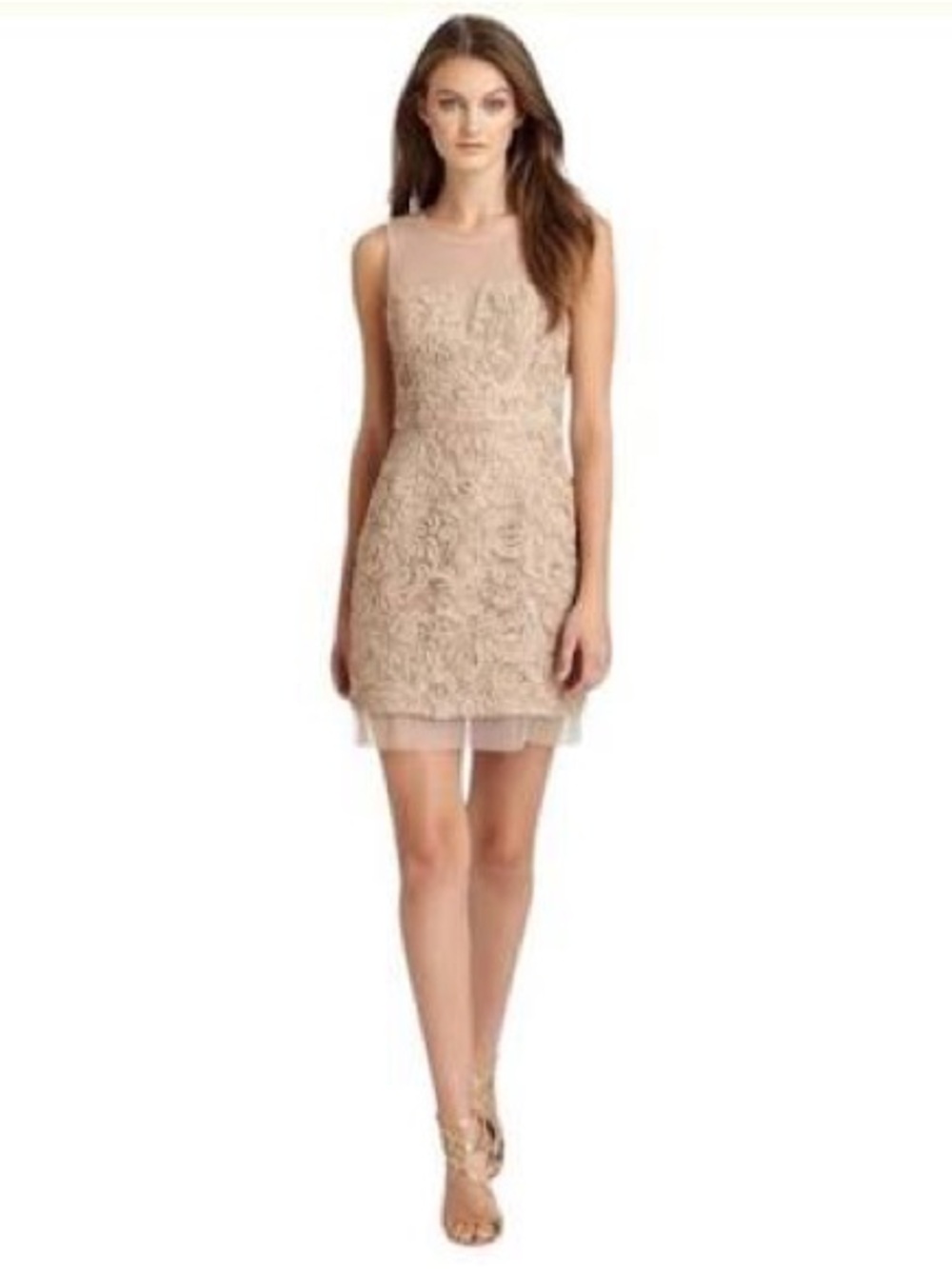 BCBGMAXAZRIA Abigail Lace Cocktail Dress Size 2